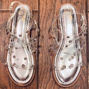 Mix No. 6 Studded Clear Sandals